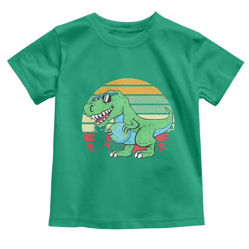Funny Earth Day Dinosaur Lover Toddler T Shirt Save The Planet TS12 Irish Green Print Your Wear