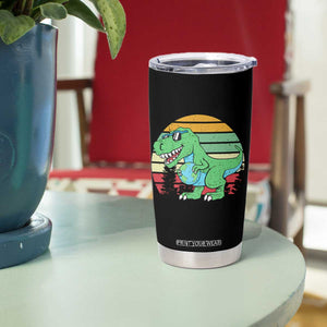 Funny Earth Day Dinosaur Lover Tumbler Cup Save The Planet TS12 Print Your Wear