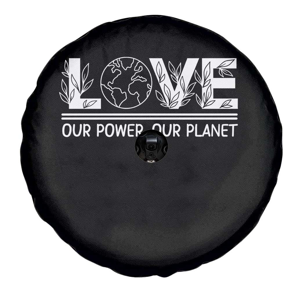 Our Power Our Planet Spare Tire Cover Earth Day Eco Friendly TS12 Print Your Wear