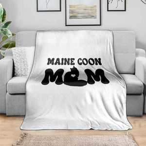 Maine Coon Mom Throw Blanket Cat Lover Gift For Her TS12 Print Your Wear