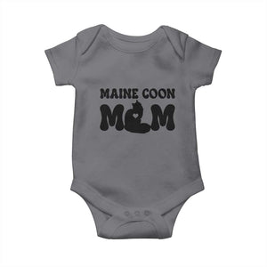 Maine Coon Mom Baby Onesie Cat Lover Gift For Her TS12 Charcoal Print Your Wear