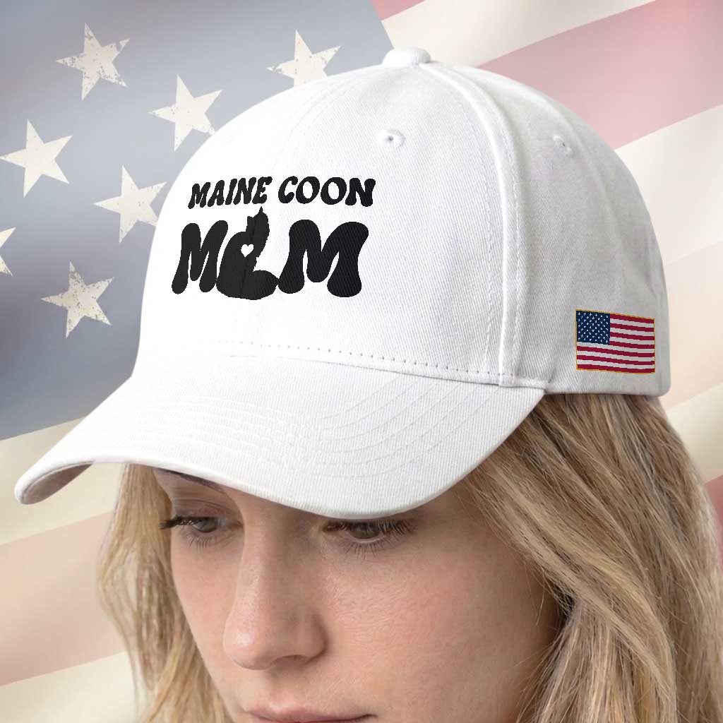 Maine Coon Mom Baseball Cap Cat Lover Gift For Her TS12 Print Your Wear