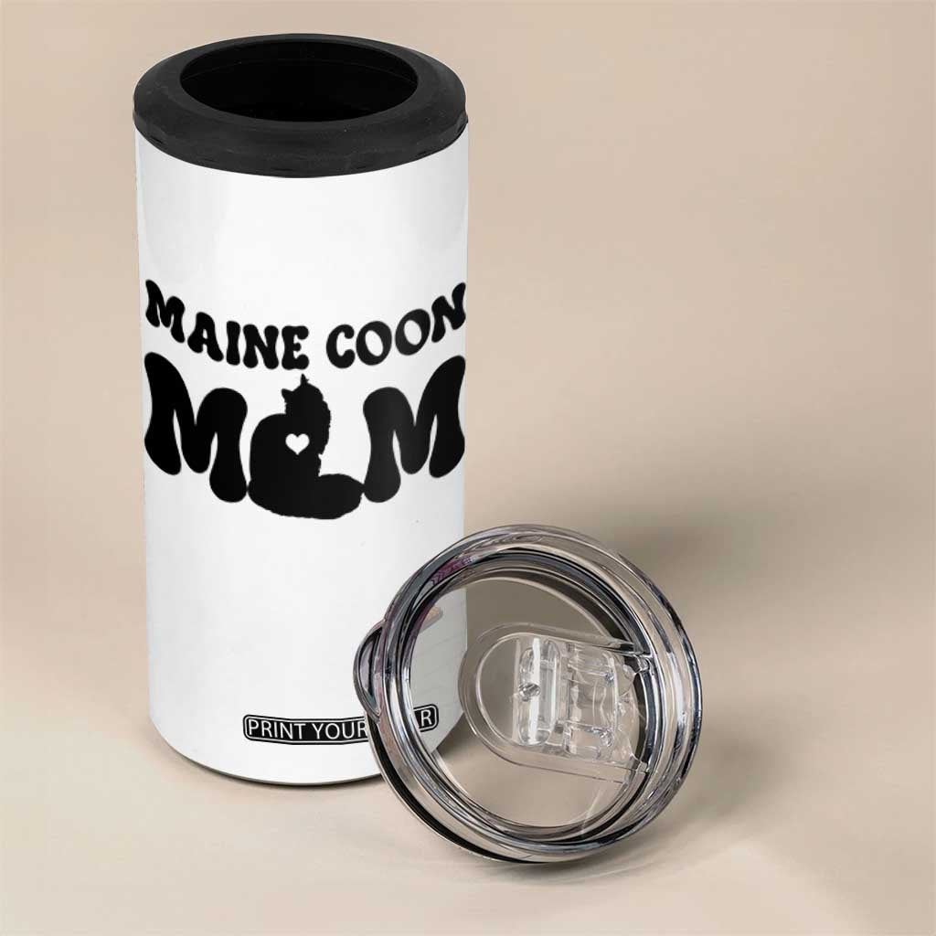 Maine Coon Mom 4 in 1 Can Cooler Tumbler Cat Lover Gift For Her TS12 Print Your Wear