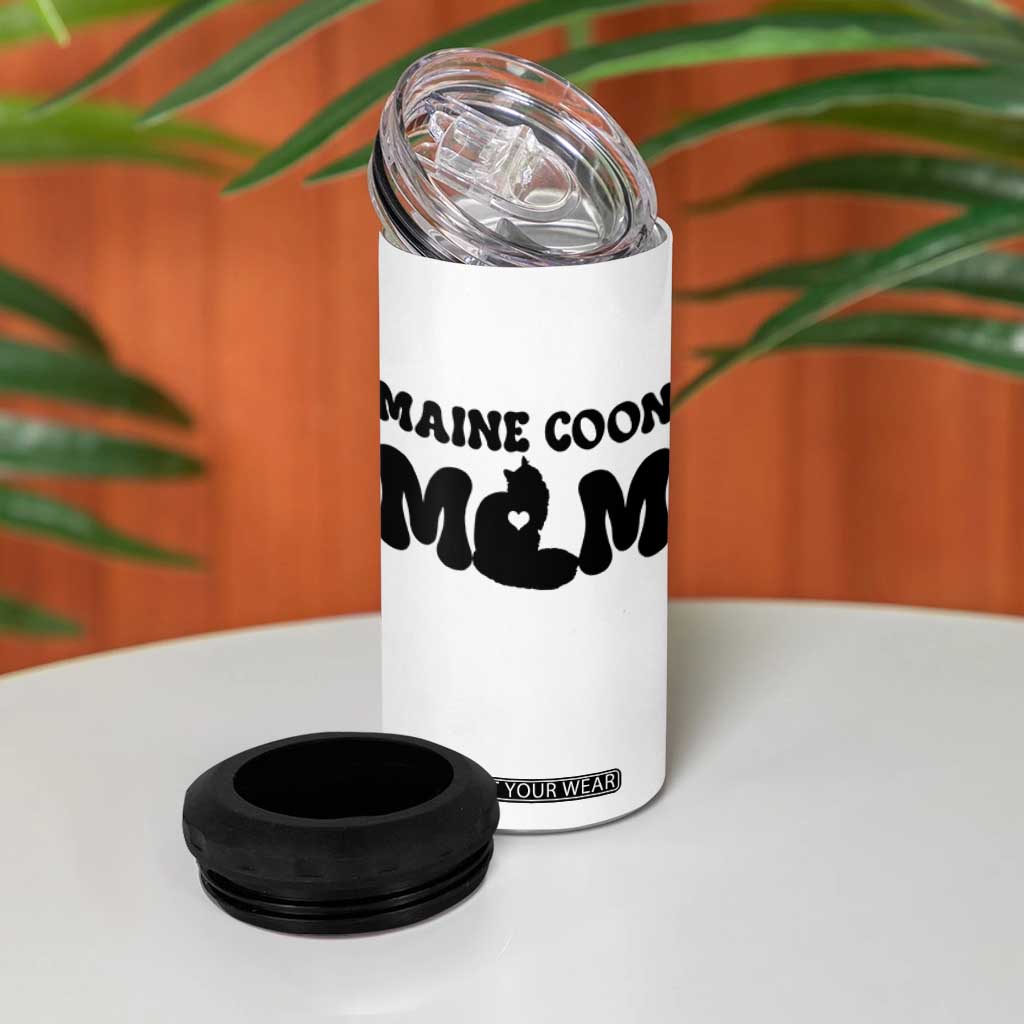 Maine Coon Mom 4 in 1 Can Cooler Tumbler Cat Lover Gift For Her TS12 Print Your Wear