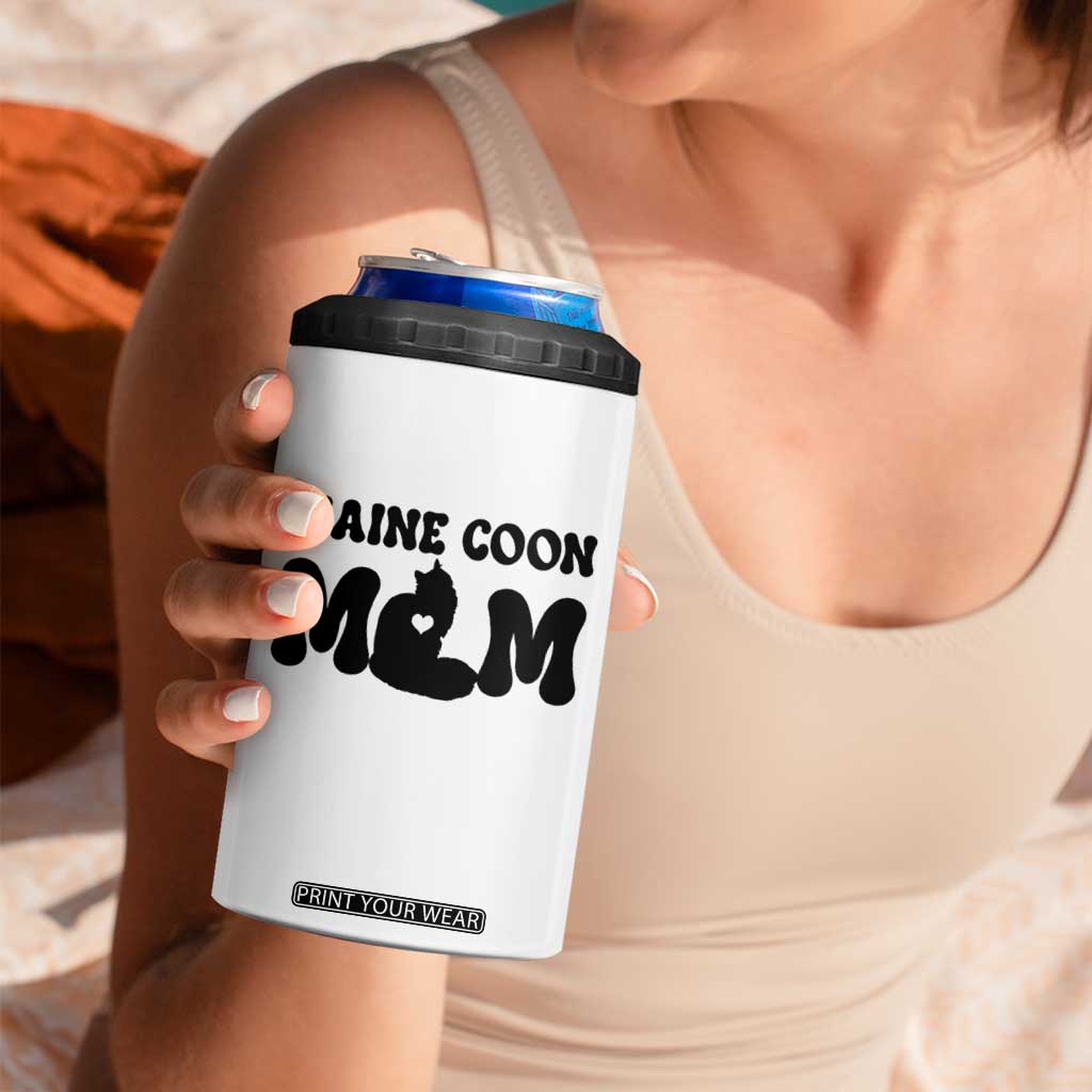 Maine Coon Mom 4 in 1 Can Cooler Tumbler Cat Lover Gift For Her TS12 Print Your Wear