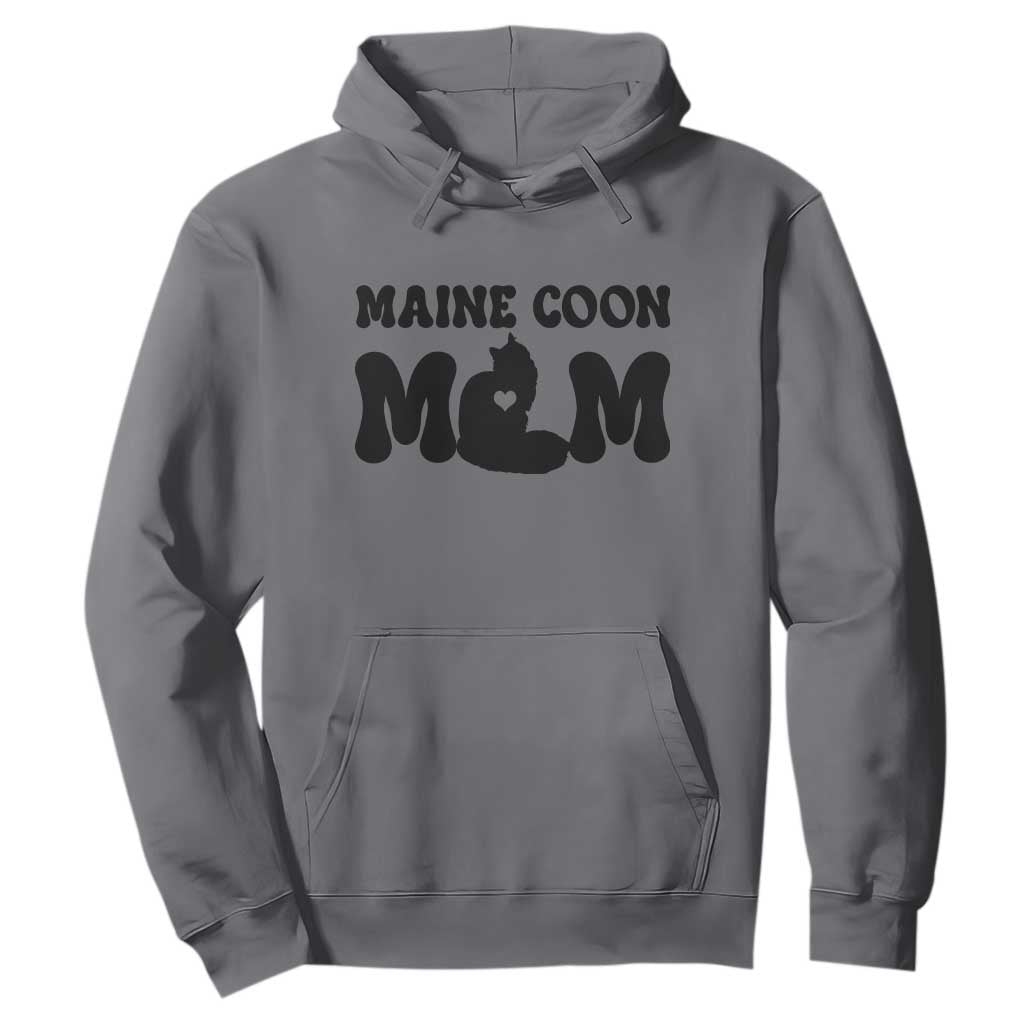 Maine Coon Mom Hoodie Cat Lover Gift For Her TS12 Charcoal Print Your Wear