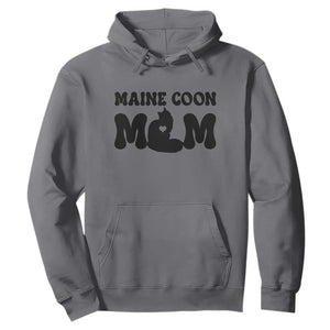 Maine Coon Mom Hoodie Cat Lover Gift For Her TS12 Charcoal Print Your Wear