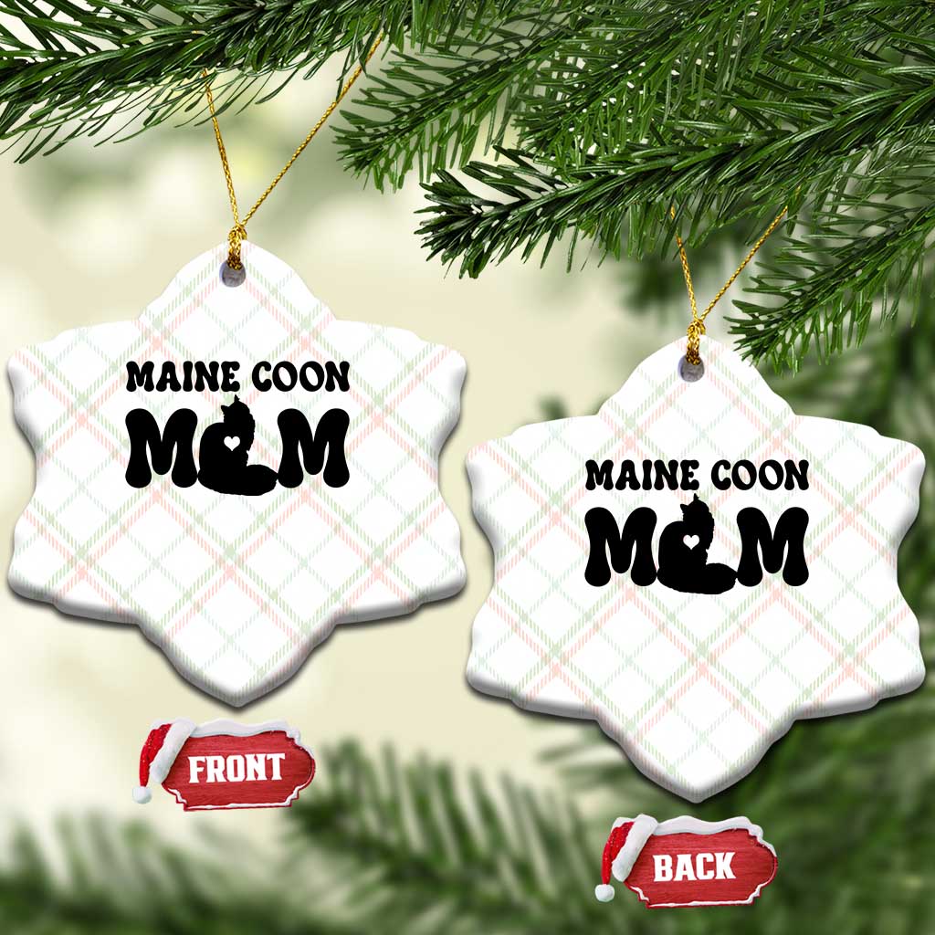 Maine Coon Mom Ceramic Ornament Cat Lover Gift For Her TS12 Print Your Wear