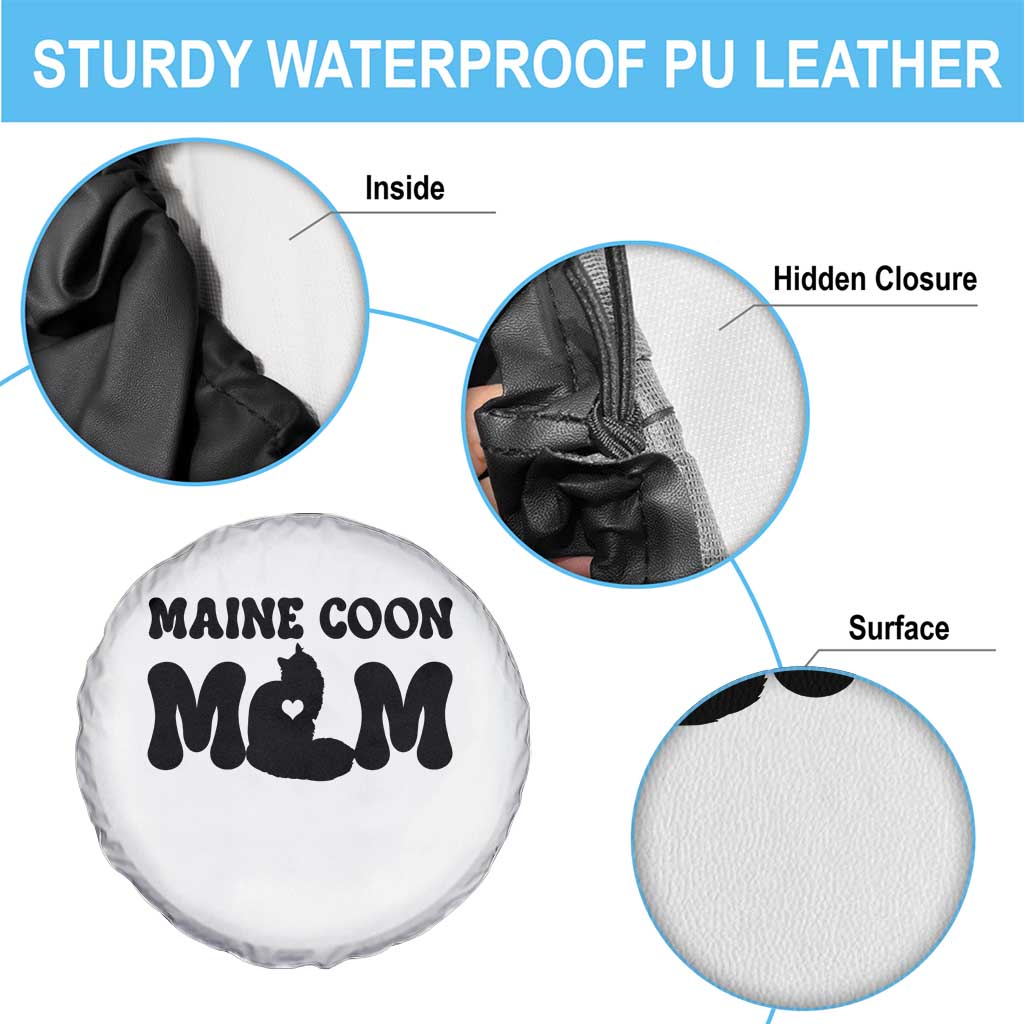Maine Coon Mom Spare Tire Cover Cat Lover Gift For Her TS12 Print Your Wear