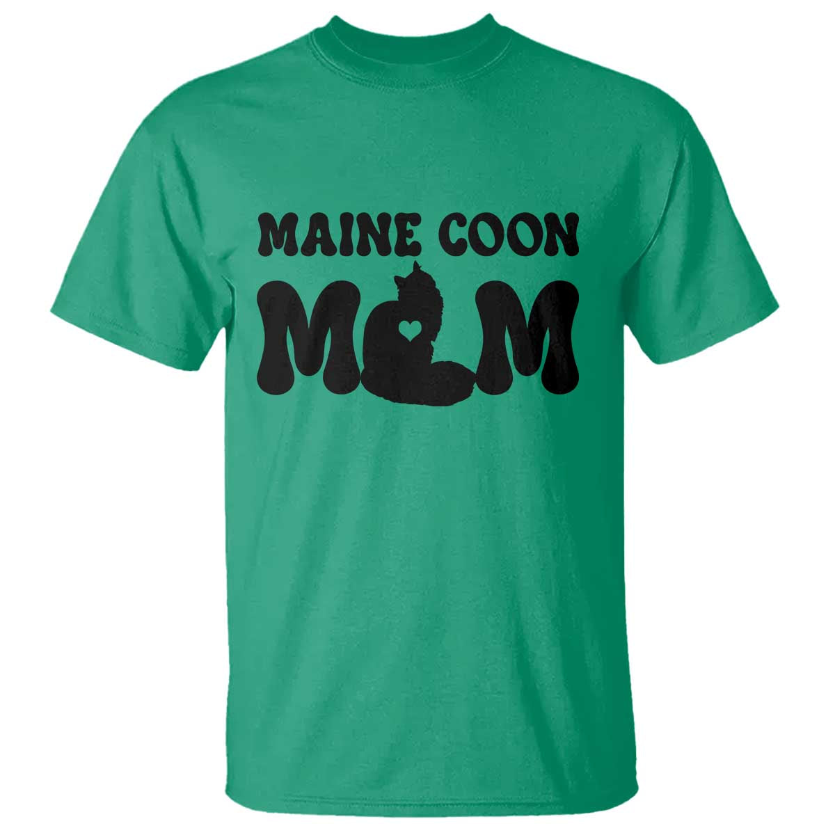 Maine Coon Mom T Shirt Cat Lover Gift For Her TS12 Irish Green Print Your Wear