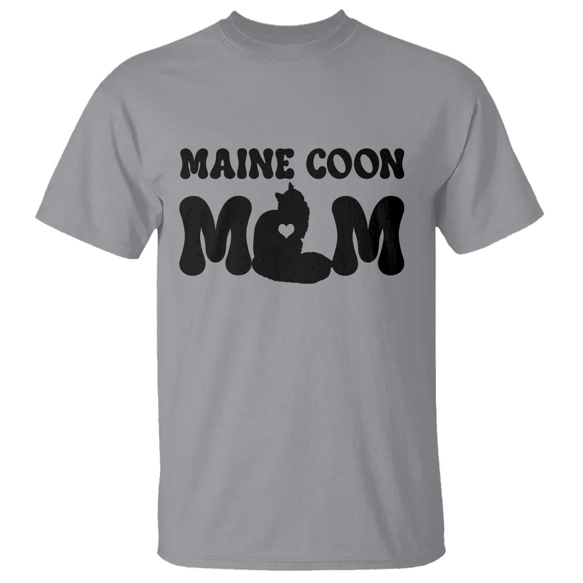 Maine Coon Mom T Shirt Cat Lover Gift For Her TS12 Sport Gray Print Your Wear