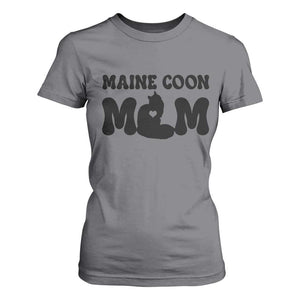 Maine Coon Mom T Shirt For Women Cat Lover Gift For Her TS12 Charcoal Print Your Wear