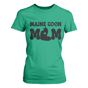 Maine Coon Mom T Shirt For Women Cat Lover Gift For Her TS12 Irish Green Print Your Wear