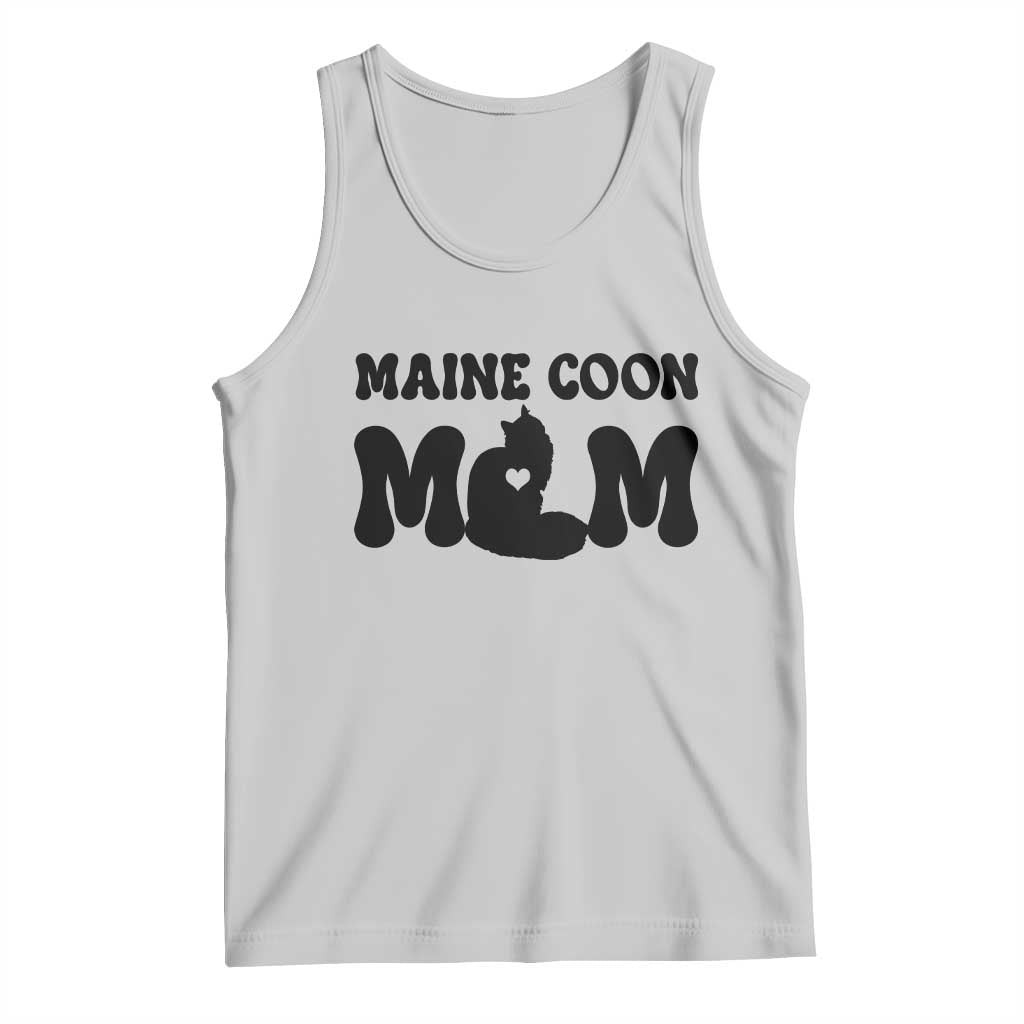 Maine Coon Mom Tank Top Cat Lover Gift For Her TS12 Ash Print Your Wear