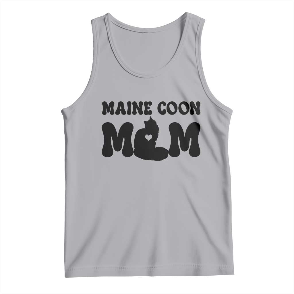 Maine Coon Mom Tank Top Cat Lover Gift For Her TS12 Athletic Heather Print Your Wear
