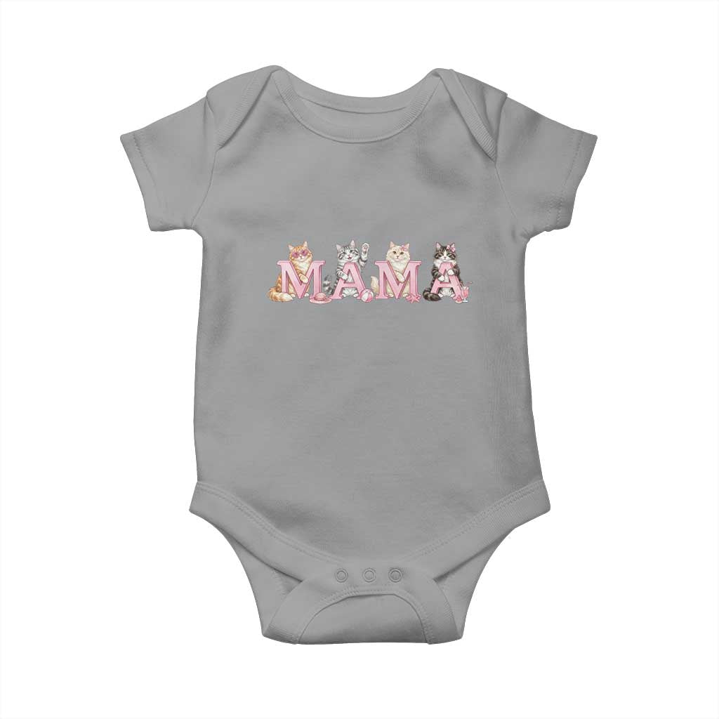 Proud Maine Coon Mama Baby Onesie Cat Lover Gift TS12 Sport Gray Print Your Wear