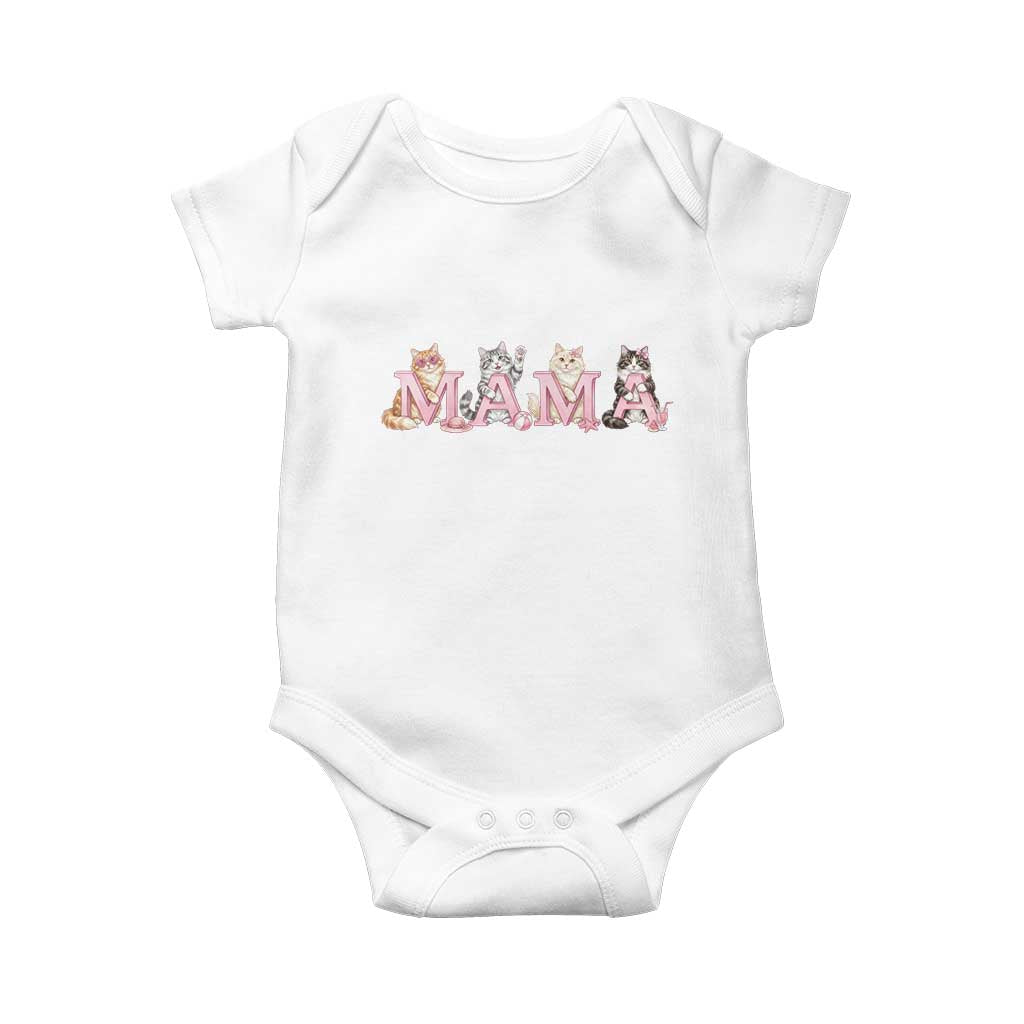Proud Maine Coon Mama Baby Onesie Cat Lover Gift TS12 White Print Your Wear