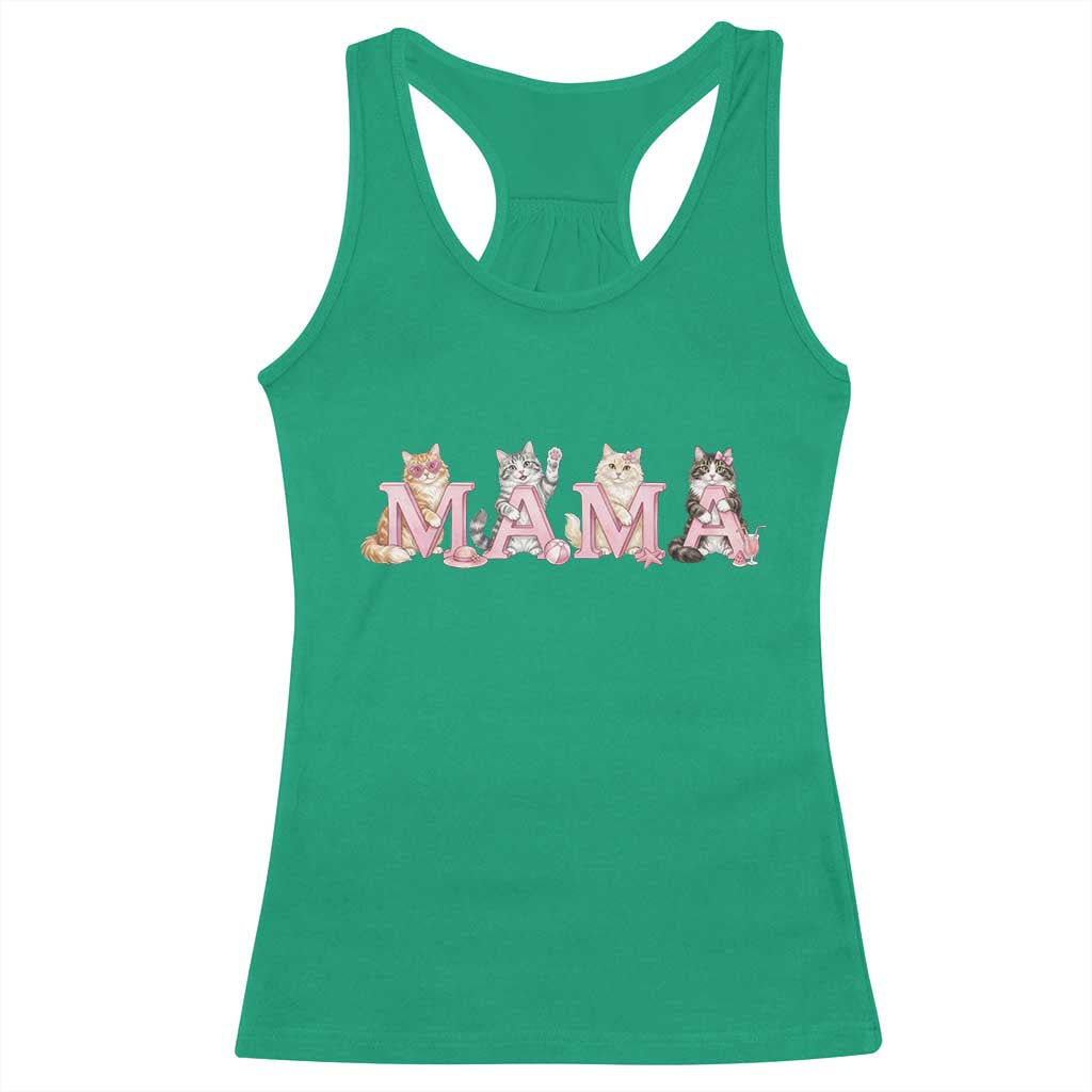Proud Maine Coon Mama Racerback Tank Top Cat Lover Gift TS12 Irish Green Print Your Wear