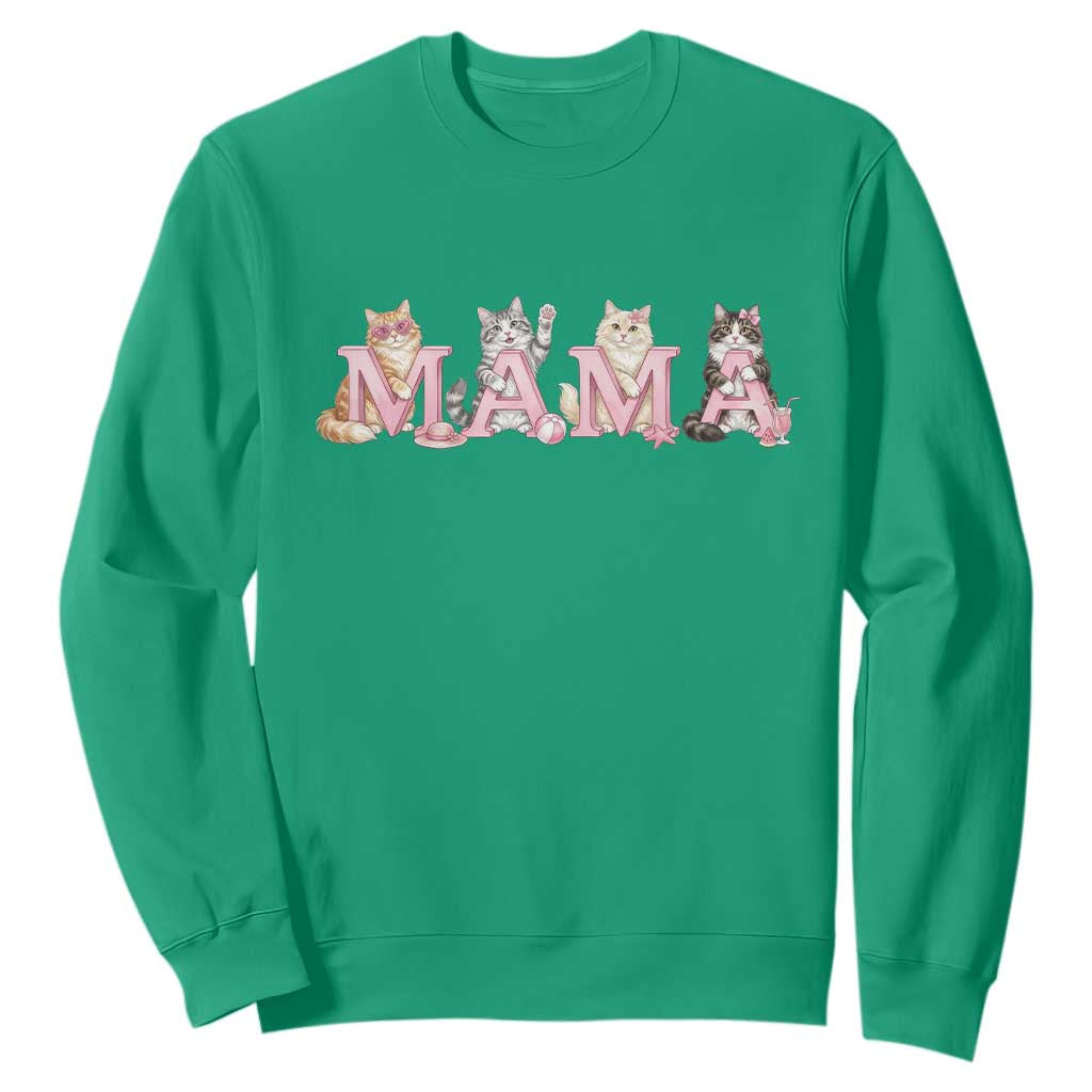 Proud Maine Coon Mama Sweatshirt Cat Lover Gift TS12 Irish Green Print Your Wear