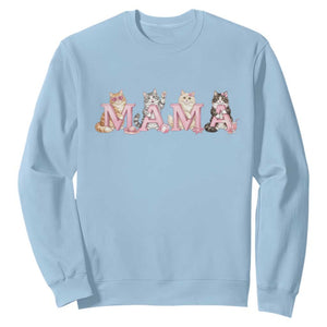 Proud Maine Coon Mama Sweatshirt Cat Lover Gift TS12 Light Blue Print Your Wear