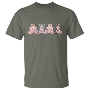 Proud Maine Coon Mama T Shirt Cat Lover Gift TS12 Military Green Print Your Wear