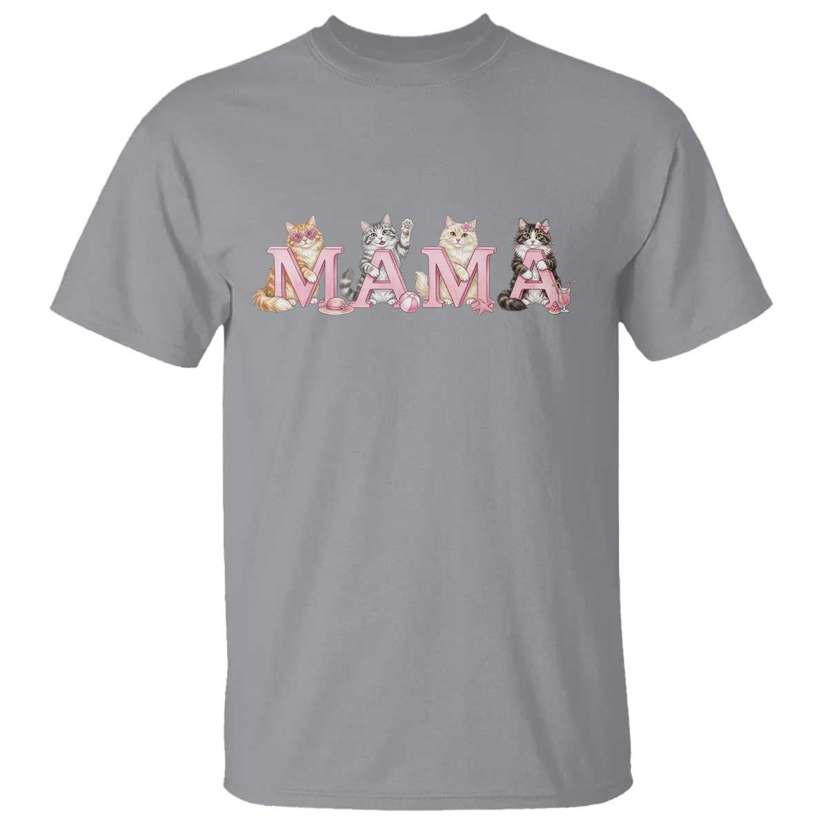 Proud Maine Coon Mama T Shirt Cat Lover Gift TS12 Sport Gray Print Your Wear