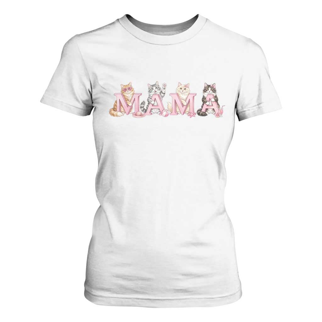 Proud Maine Coon Mama T Shirt For Women Cat Lover Gift TS12 White Print Your Wear