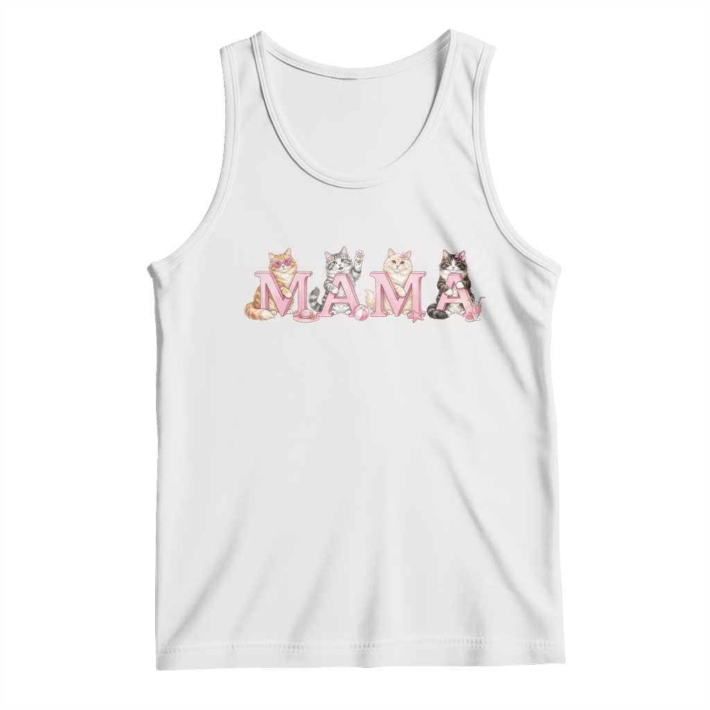 Proud Maine Coon Mama Tank Top Cat Lover Gift TS12 White Print Your Wear