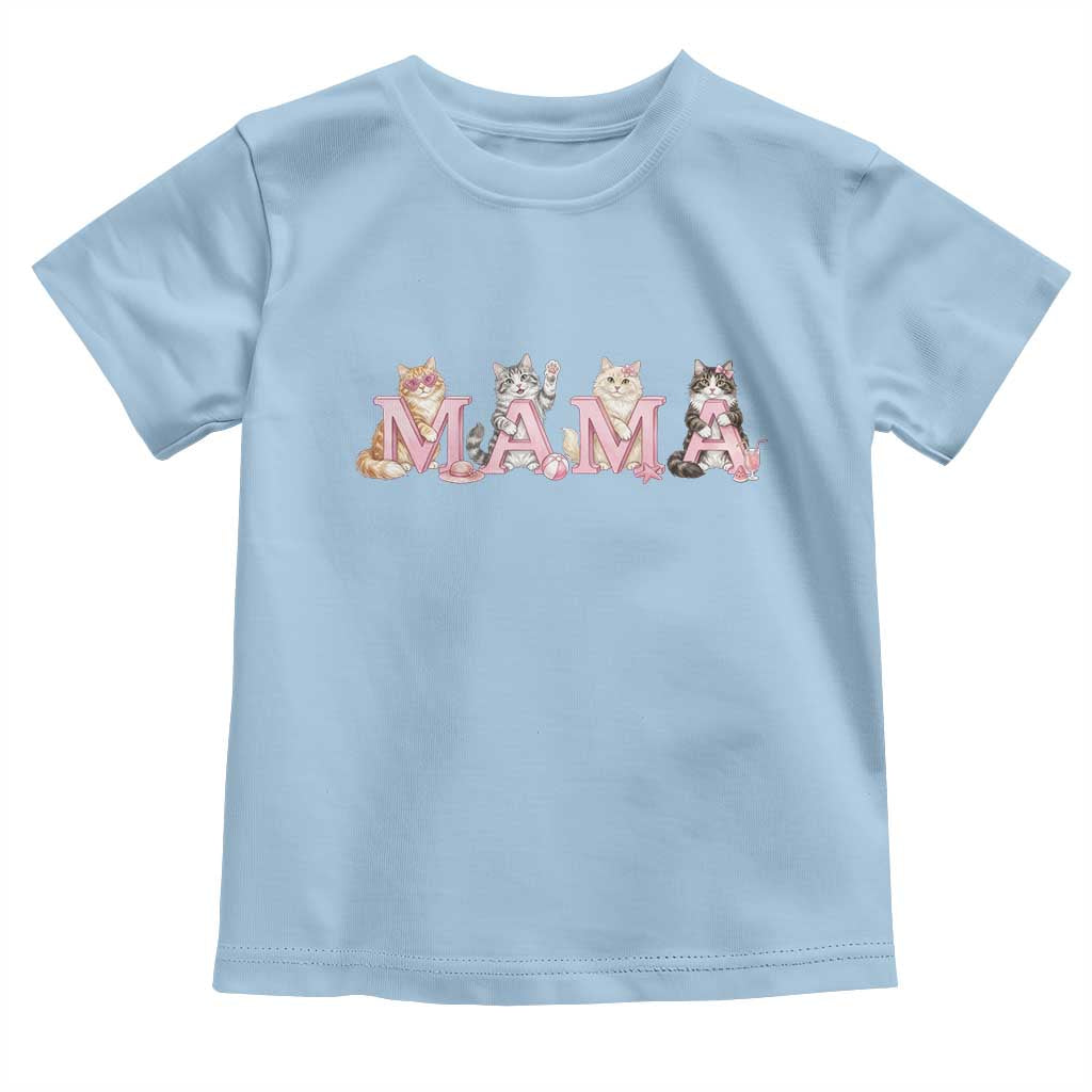 Proud Maine Coon Mama Toddler T Shirt Cat Lover Gift TS12 Light Blue Print Your Wear