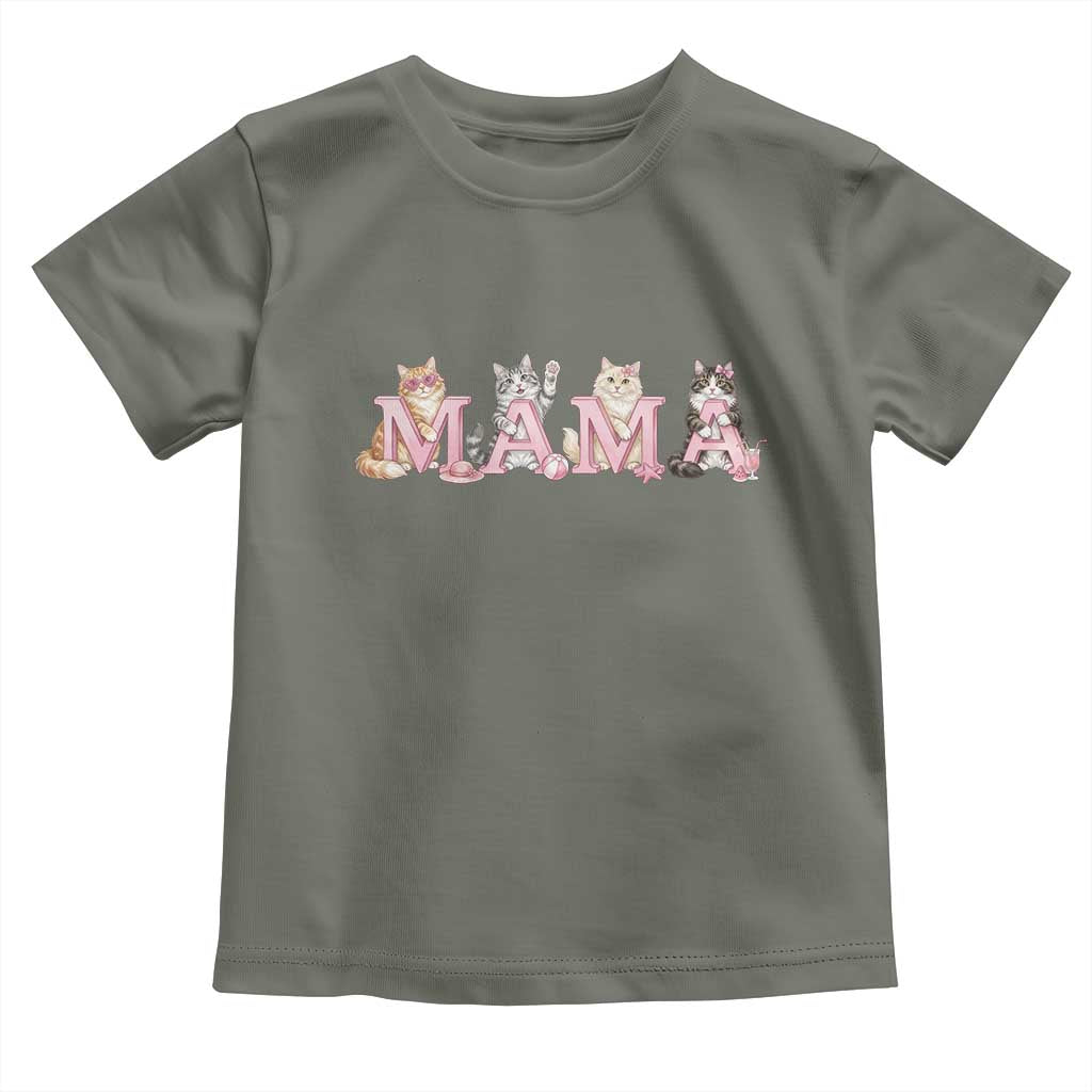 Proud Maine Coon Mama Toddler T Shirt Cat Lover Gift TS12 Military Green Print Your Wear