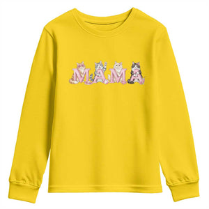 Proud Maine Coon Mama Youth Sweatshirt Cat Lover Gift TS12 Daisy Print Your Wear