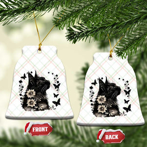Black Maine Coon Cat Ceramic Ornament Floral Sunflower Watercolor Gift TS12 Print Your Wear