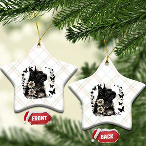 Black Maine Coon Cat Ceramic Ornament Floral Sunflower Watercolor Gift TS12 Print Your Wear