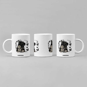 Black Maine Coon Cat Coffee Mug Floral Sunflower Watercolor Gift TS12 Print Your Wear