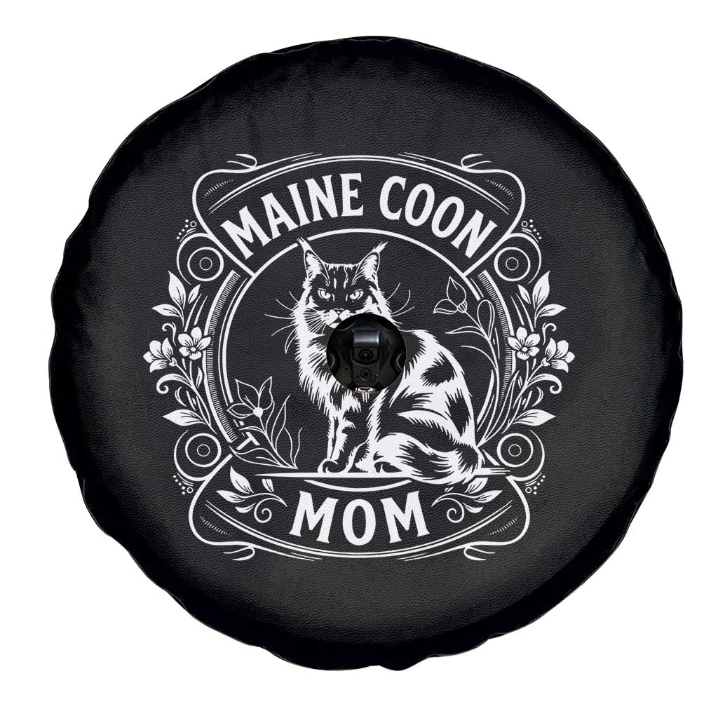 Vintage Floral Maine Coon Spare Tire Cover Mothers Day Cat Mom Gift TS12 Print Your Wear