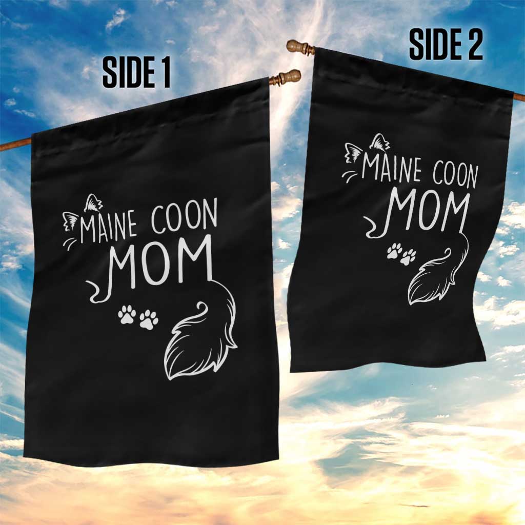 Maine Coon Mom Garden Flag Large Breed Cat Lover Silhouette Gift TS12 Print Your Wear