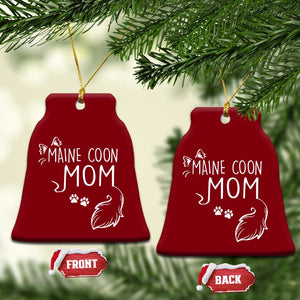 Maine Coon Mom Ceramic Ornament Large Breed Cat Lover Silhouette Gift TS12 Print Your Wear