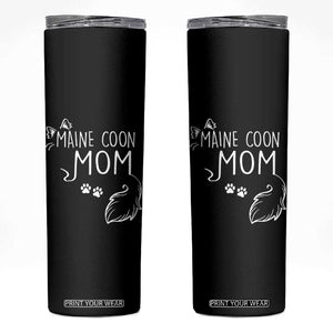 Maine Coon Mom Skinny Tumbler Large Breed Cat Lover Silhouette Gift TS12 Black Print Your Wear