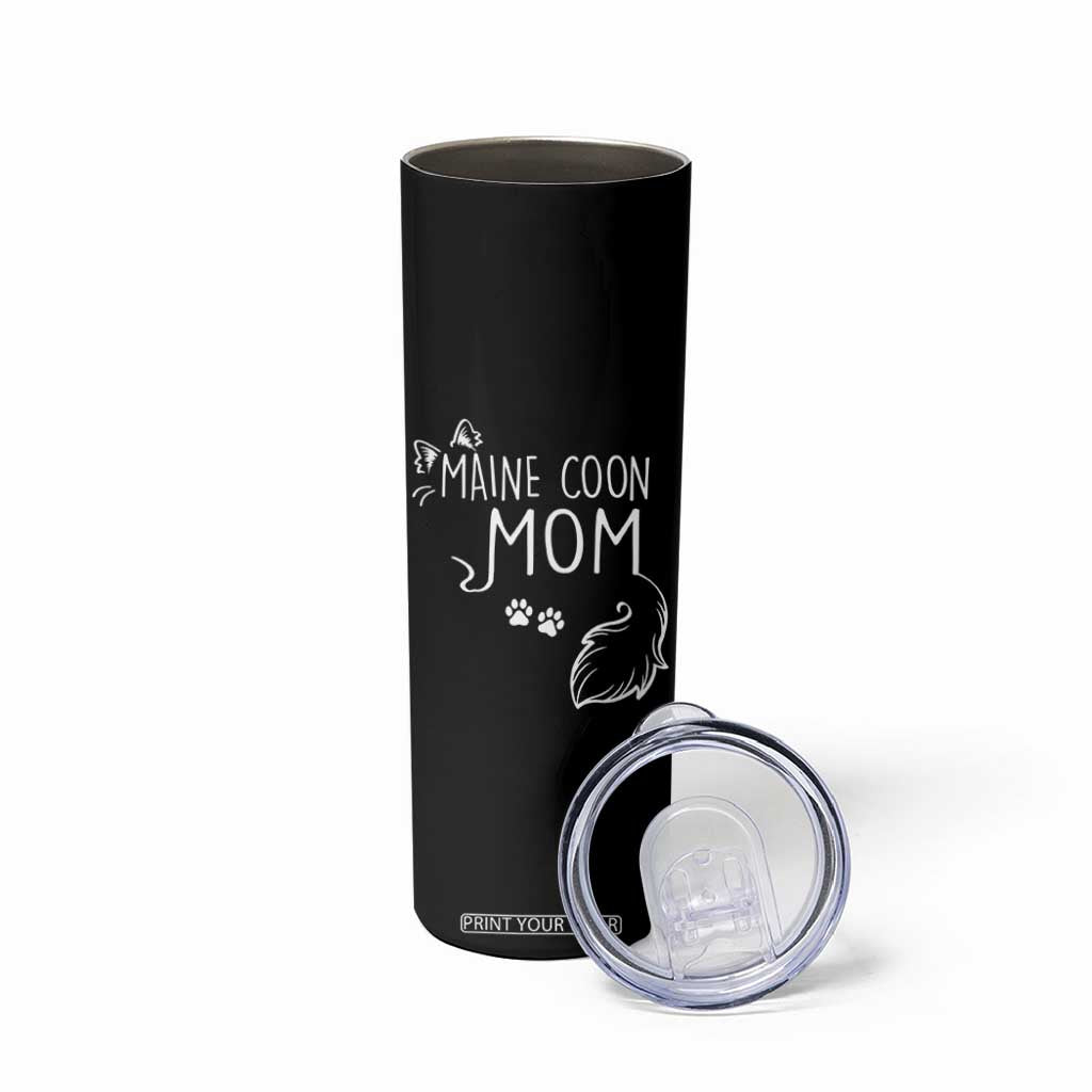 Maine Coon Mom Skinny Tumbler Large Breed Cat Lover Silhouette Gift TS12 Print Your Wear