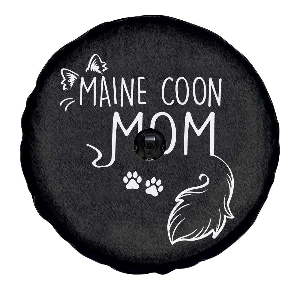 Maine Coon Mom Spare Tire Cover Large Breed Cat Lover Silhouette Gift TS12 Print Your Wear
