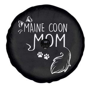 Maine Coon Mom Spare Tire Cover Large Breed Cat Lover Silhouette Gift TS12 Print Your Wear
