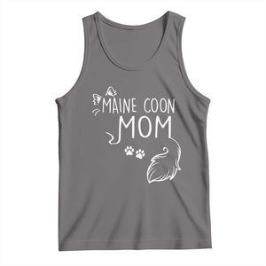 Maine Coon Mom Tank Top Large Breed Cat Lover Silhouette Gift TS12 Deep Heather Print Your Wear