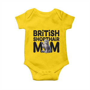 British Shorthair Mom Life Baby Onesie Mothers Day Cat Mom Gift TS12 Daisy Print Your Wear