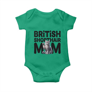 British Shorthair Mom Life Baby Onesie Mothers Day Cat Mom Gift TS12 Irish Green Print Your Wear