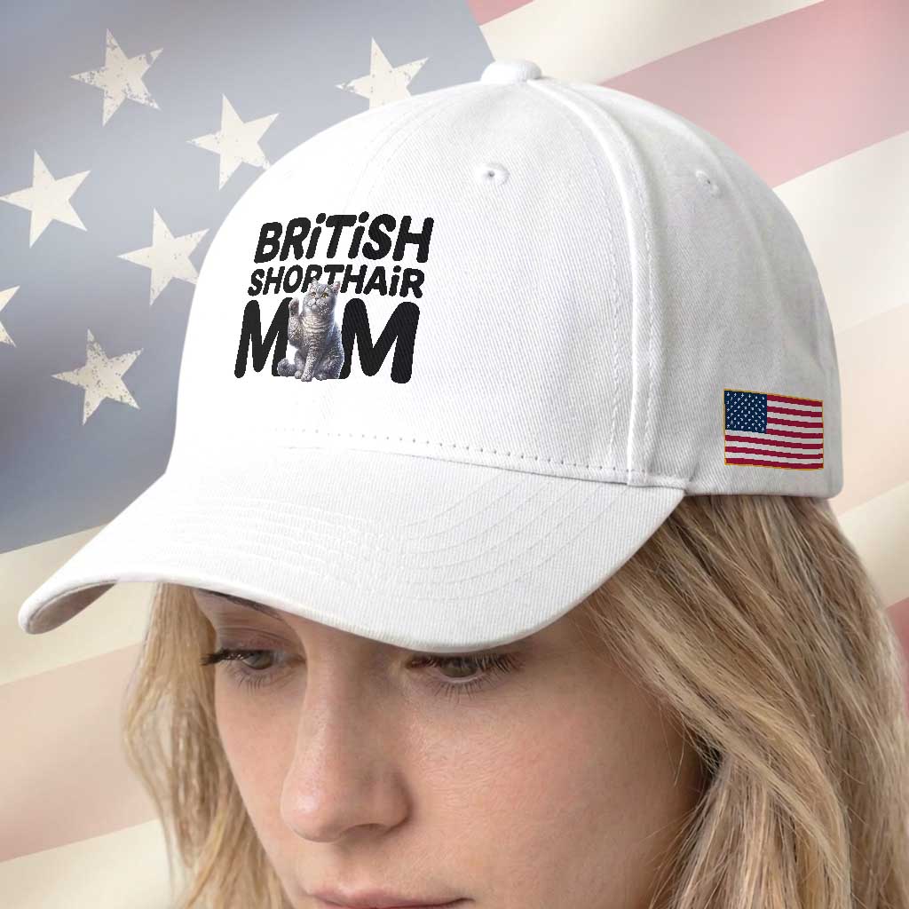 British Shorthair Mom Life Baseball Cap Mothers Day Cat Mom Gift TS12 Print Your Wear