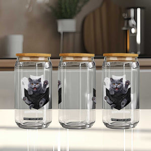 Cute British Shorthair Cat In Pocket Glass Can Cat Lover TS12 Print Your Wear