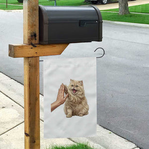 Cute Persian Cat High Five Garden Flag Cat Lover TS12 Print Your Wear