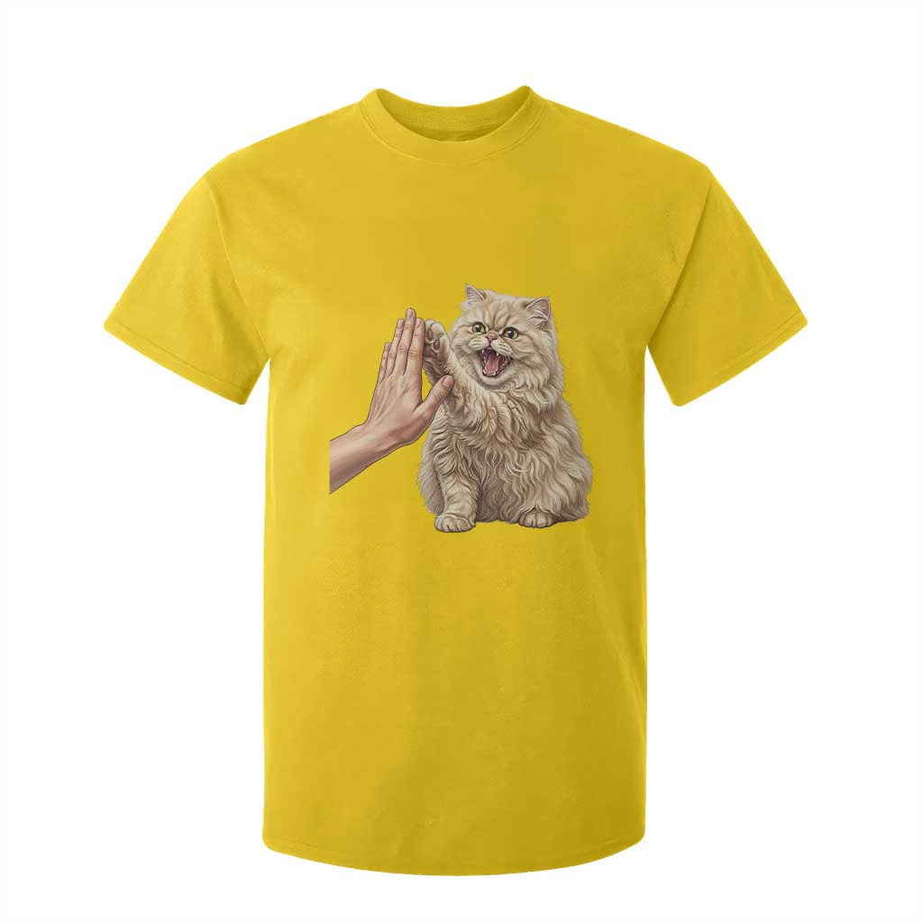 Cute Persian Cat High Five T Shirt For Kid Cat Lover TS12 Daisy Print Your Wear