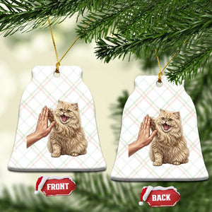 Cute Persian Cat High Five Ceramic Ornament Cat Lover TS12 Print Your Wear