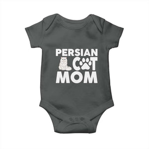 Proud Persian Cat Mom Baby Onesie Fluffy Cat Lover Gift For Her TS12 Dark Heather Print Your Wear